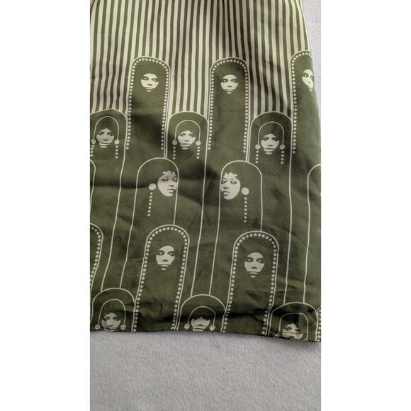 Paul & Joe Womens Silk Halter Neck A Line Mini Dress Green Striped Size EUR 36 - Picture 7 of 12